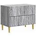 Comodino Sonoma grigio 62 x 34,5 x 48 cm Legno ingegnerizzato - Foto miniatura 1