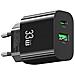 Caricatore da Parete per Apple iPhone 8-16 Series Dual Ports - Nero, 33W - Foto miniatura 3
