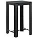 Set Bar Giardino 3 pz Nero Polyrattan e Legno Massello Acacia - Foto miniatura 5