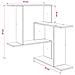 Scaffale da parete Bianco 67 x 67 x 87 cm Legno ingegnerizzato - Foto miniatura 8
