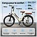 City Electric Bike, 250W per adulti, batteria rimovibile 36V 13Ah, trasmissione Shimano 7 marce, pneumatici da 26 pollici, bici elettriche - Foto miniatura 3