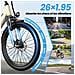 City Electric Bike, 250W per adulti, batteria rimovibile 36V 13Ah, trasmissione Shimano 7 marce, pneumatici da 26 pollici, bici elettriche - Foto miniatura 4