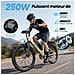City Electric Bike, 250W per adulti, batteria rimovibile 36V 13Ah, trasmissione Shimano 7 marce, pneumatici da 26 pollici, bici elettriche - Foto miniatura 5
