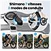 City Electric Bike, 250W per adulti, batteria rimovibile 36V 13Ah, trasmissione Shimano 7 marce, pneumatici da 26 pollici, bici elettriche - Foto miniatura 7