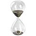 Clessidra In Vetro Design Timer Sabbia Grigio Durata 10 Minuti Mascagni - Foto miniatura 1