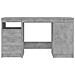 Scrivania Grigio Cemento 140x50x76 cm in Truciolato - Foto miniatura 3