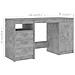 Scrivania Grigio Cemento 140x50x76 cm in Truciolato - Foto miniatura 8