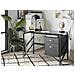 Scrivania Moriton Nero 117 Cm 57 Cm Con Contenitore - Foto miniatura 4