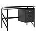 Scrivania Moriton Nero 117 Cm 57 Cm Con Contenitore - Foto miniatura 6