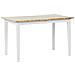 Tavolo Da Pranzo Allungabile In Legno Chiaro E Bianco 120/150 X 80 Cm Houston - Foto miniatura 5