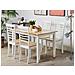 Tavolo Da Pranzo Allungabile In Legno Chiaro E Bianco 120/150 X 80 Cm Houston - Foto miniatura 3