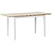 Tavolo Da Pranzo Allungabile In Legno Chiaro E Bianco 120/150 X 80 Cm Houston - Foto miniatura 10
