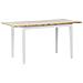 Tavolo Da Pranzo Allungabile In Legno Chiaro E Bianco 120/150 X 80 Cm Houston - Foto miniatura 1