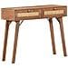 Tavolo Consolle 100x35x76 Cm In Legno Massello Di Mango - Foto miniatura 1