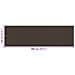 Paravento da Balcone Marrone 120x400 cm in HDPE - Foto miniatura 3