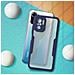 Cover Xiaomi Note 10 E Note 10s Retro Plexiglass Fronte Polimero Bordo Blu - Foto miniatura 3
