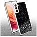 Custodia Compatibile Con Samsung Galaxy S21 5g In Nero Con Glitter - Coperchio Protettivo In Silicone Tpu Flessibile Con Glitter Scintillanti - Foto miniatura 3
