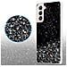 Custodia Compatibile Con Samsung Galaxy S21 5g In Nero Con Glitter - Coperchio Protettivo In Silicone Tpu Flessibile Con Glitter Scintillanti - Foto miniatura 5