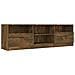 Mobile Tv Rovere Fumo 150x33,5x45 Cm In Legno Ingegnerizzato - Foto miniatura 1