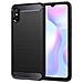 Custodia B-case Tpu Silicone Cover Case Per Xiaomi Redmi 9a - 9at Carbon Metal Black - Foto miniatura 1
