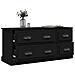 Mobile Porta Tv Nero 100x35,5x45 Cm In Legno Multistrato - Foto miniatura 7