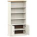 Libreria Vigo 85x35x170 Cm In Legno Massello Di Pino Bianco - Foto miniatura 8
