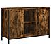 Mobile Tv Rovere Fumo 100x35x65 Cm In Legno Multistrato - Foto miniatura 2