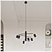 Lampada A Soffitto Lemmi 6l Nero Sl. 1169 - Moderno Lampade Da Soffitto Nero 20x135x24 Cm - Foto miniatura 1