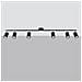 Lampada A Soffitto Lemmi 6l Nero Sl. 1169 - Moderno Lampade Da Soffitto Nero 20x135x24 Cm - Foto miniatura 2