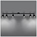 Lampada A Soffitto Lemmi 6l Nero Sl. 1169 - Moderno Lampade Da Soffitto Nero 20x135x24 Cm - Foto miniatura 3