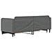Divano Letto Estraibile Cassetti Grigio Scuro 80x200cm Tessuto - Foto miniatura 4