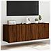 Mobili Tv A Parete Con Luci Led 2pz Rovere Marrone 60x35x41 Cm - Foto miniatura 1