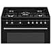 Cucina Elettrica CX91GMBL 5 Zone a Gas Forno Elettrico Multifunzione Ventilato Classe A Dimensioni 90 x 60 cm Colore Nero Serie Estetica Classica - Foto miniatura 3