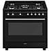 Cucina Elettrica CX91GMBL 5 Zone a Gas Forno Elettrico Multifunzione Ventilato Classe A Dimensioni 90 x 60 cm Colore Nero Serie Estetica Classica - Foto miniatura 1