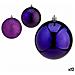 Set Di Palline Di Natale Viola Plastica 10 X 11 X 10 Cm (12 Unità) - Foto miniatura 1