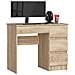 Scrivania per computer A7 destro, 4 cassetti, 90x50x77 cm, Colore Sonoma Quercia - Foto miniatura 1