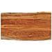 Piano Tavolo 120x60x3,8 Cm Rettangolare Legno Acacia Bordi Vivi - Foto miniatura 1