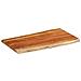 Piano Tavolo 120x60x3,8 Cm Rettangolare Legno Acacia Bordi Vivi - Foto miniatura 2
