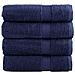 Asciugamani per Sauna SOLUND 2pz Blu Navy 50x100 cm 600gsm - Foto miniatura 1