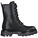 Black Casual Closed Booties Stivaletti Pelle Scarpe Donna Nero Eu 38, 5-25219-29 001 - Foto miniatura 1