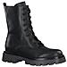 Black Casual Closed Booties Stivaletti Pelle Scarpe Donna Nero Eu 38, 5-25219-29 001 - Foto miniatura 2