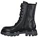 Black Casual Closed Booties Stivaletti Pelle Scarpe Donna Nero Eu 38, 5-25219-29 001 - Foto miniatura 3