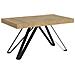 Tavolo allungabile 90x160/420 cm Terium quercia natura gambe antracite - Foto miniatura 1