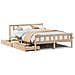 Letto senza Materasso 120x190 cm in Legno Massello di Pino - Foto miniatura 1