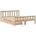 Letto senza Materasso 120x190 cm in Legno Massello di Pino - Foto miniatura 2