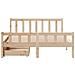 Letto senza Materasso 120x190 cm in Legno Massello di Pino - Foto miniatura 6