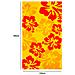 Telo Mare Grande 100x180 Spugna Spiaggia Piscina Maui Fiore Hawaii D7 Telo Mare Arancio - Foto miniatura 4