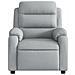 Poltrona Reclinabile Massaggio Elettrica Grigio Chiaro Tessuto - Foto miniatura 9
