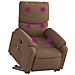 Lusso Casadino -  Poltrona Alzapersona Massaggiante Reclinabile Marrone Tessuto - Foto miniatura 2