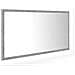 Specchio Da Bagno A Led Grigio 90x8,5x37 Cm In Acrilico - Foto miniatura 1